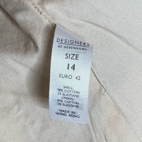 Rocha John‎ Rocha Minimalist Soft Canvas Trench Coat Size 14 Tan - Picture 5 of 10